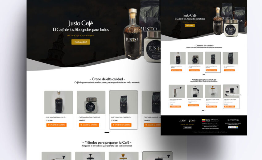 Diseño Web Justo Café